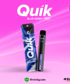 บุหรี่ไฟฟ้าใช้แล้วทิ้ง KS Quik Blueberry