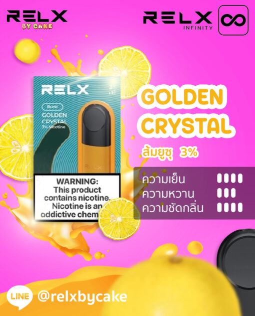 RELX INFINITY SINGLE POD GOLDEN CRYSTAL