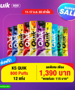 KS Quik 800 Puffs Promotion
